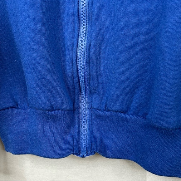 Vintage Jerzees Full Zip Jacket Size Medium USA Made Blank Sweatshirt 80s 90s - Picture 4 of 8